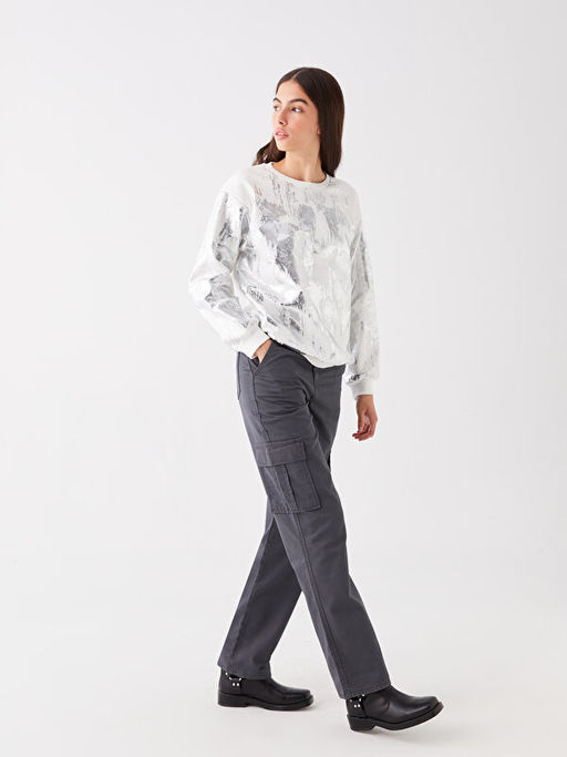 Standart Fit Kad?n Kargo Pantolon