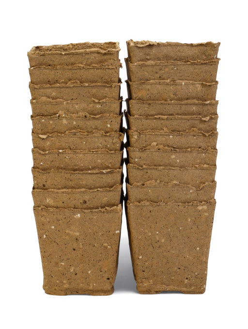 Цена за 2 шт. Горшок для рассады, 700 мл, 9.5×9.5×10 см, торф, набор 20 шт.