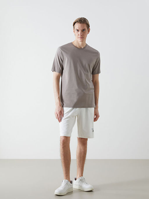 Bisiklet Yaka Penye Erkek Ti??rt