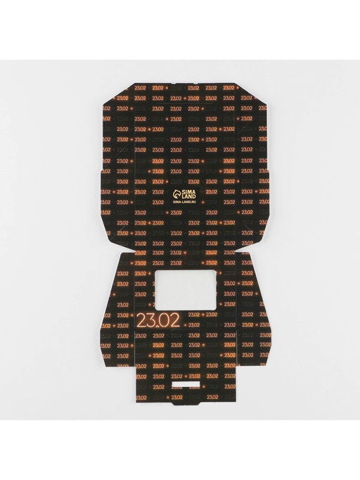 Цена за 5 шт. Кондитерская упаковка, коробка с ламинацией 23 февраля, 10?8?3.5 см