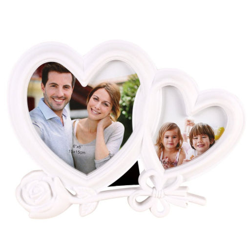 Фоторамка Два сердца / 109-1 /уп 60/ белая - Галеонтрейд фото 4