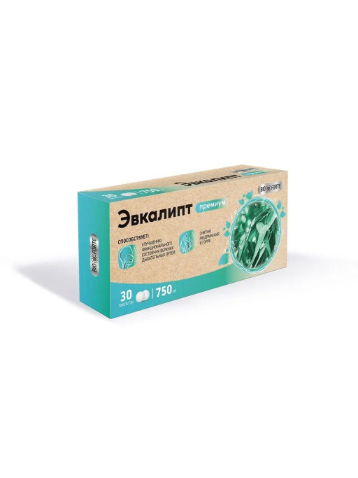Эвкалипт таблетки для горла 750 мг 30 шт BioForte