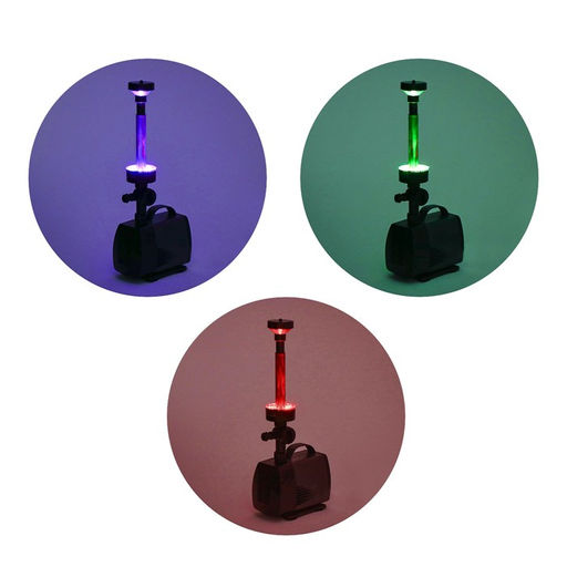 Фонтан садовый с подсветкой LED-10000FP, 100 Вт, h=6 м, 6500 л/ч, 30 LED-ламп, кабель 5 м - Simaland фото 4