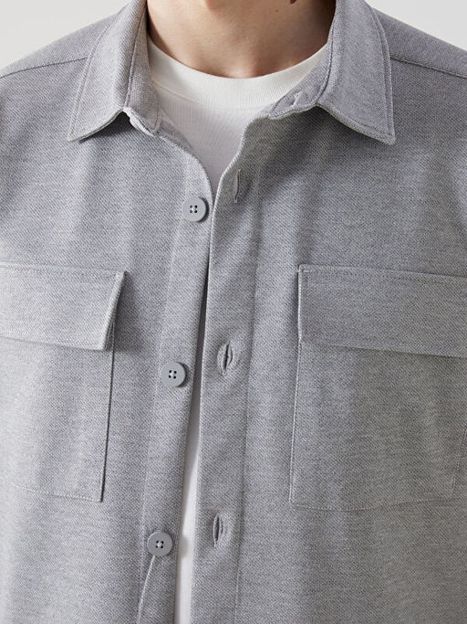 Regular Fit Uzun Kollu Erkek G?mlek Ceket