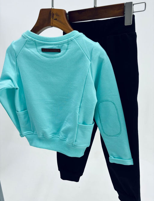 Костюм для девочки с брюками 2227 бирюзовый - Mini maxi фото 3