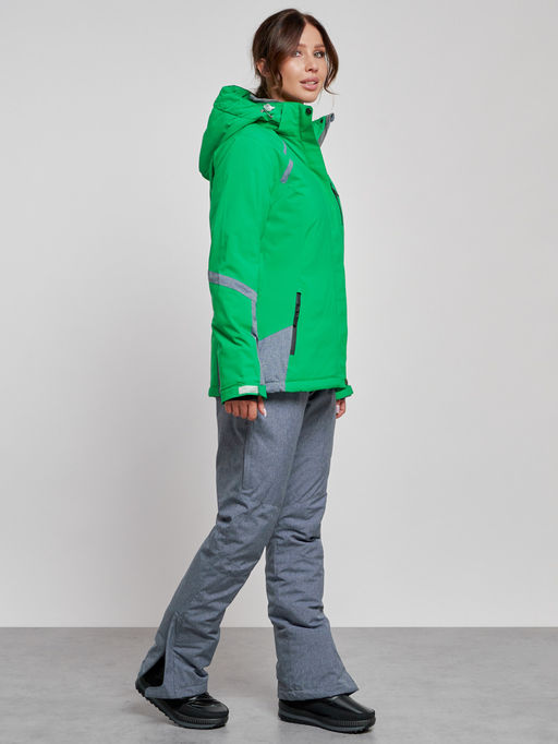 Горнолыжный костюм женский зимний зеленого цвета 02316Z - Chunmai фото 3