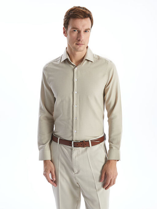 Slim Fit Uzun Kollu Arm?rl? Erkek G?mlek