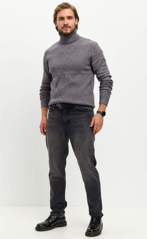 Водолазка F421-1528 grey melange - Fine joyce фото 3