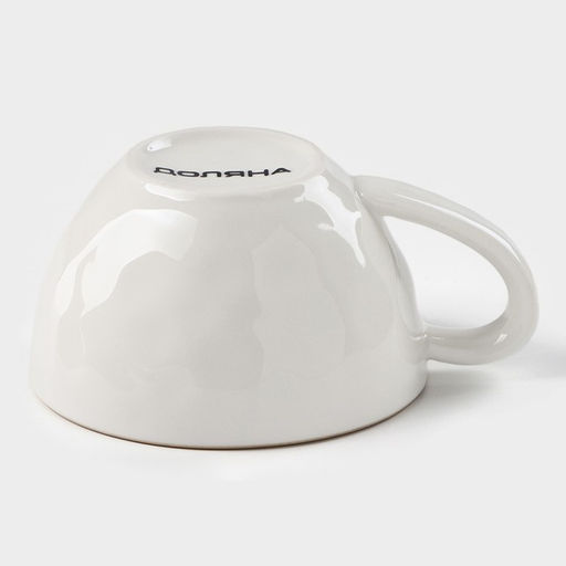 Чашка Доляна «Космос», 250 мл, фарфор, белая, красная