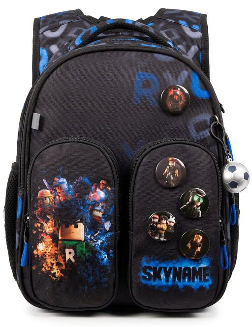 Рюкзак SkyName set-R9-5 + мешок для обуви, папка, пенал, кошелек, бейдж, канц.наб, бр. мячик, значки  фото 3