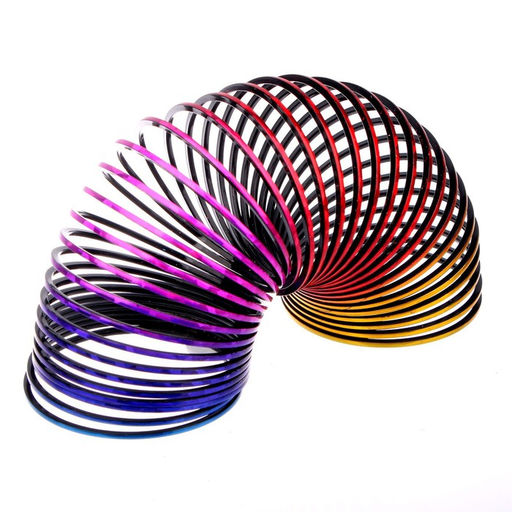 Цена за 12 шт. Пружинка - радуга «Цветная пружинка», d=5.5 см, в шоубоксе