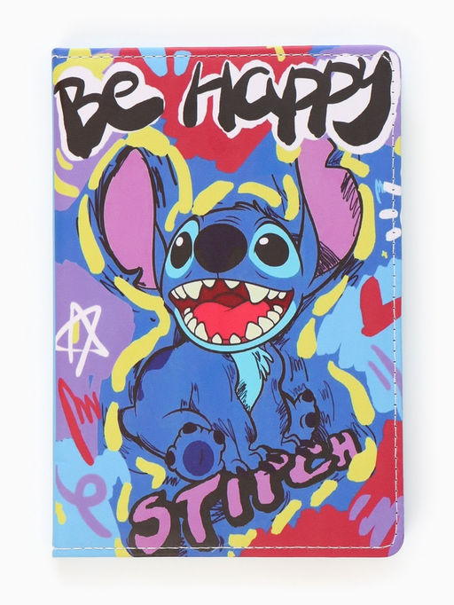 Подарочный набор: ежедневник А5, 80 л, ручка и наклейки Стич