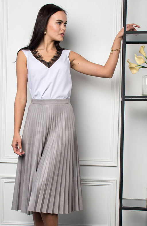 Блуза нарядная белый - Donna saggia фото 2