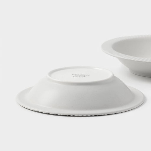 УЦЕНКА Набор тарелок глубоких 2 шт. Magistro Jarwah Lausanne 21.3×4 см, серый