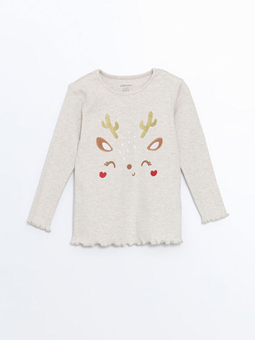 Bisiklet Yaka Nak??l? K?z Bebek Pijama Tak?m? - Waikiki фото 2