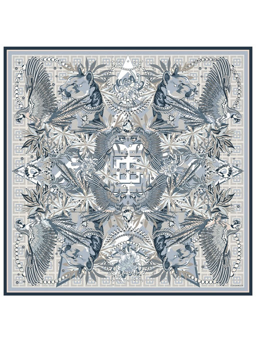 Платок жен. шелк+шерсть+мод 120х120 E16-8487-11