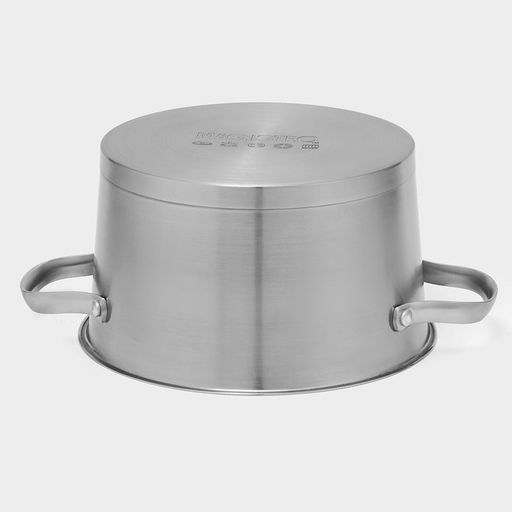 Кастрюля Magistro HiTech Steel, 4 л, d=22 см, h=13 см, слив для воды, капсульное дно, индукция, нержавеющая сталь  фото 6