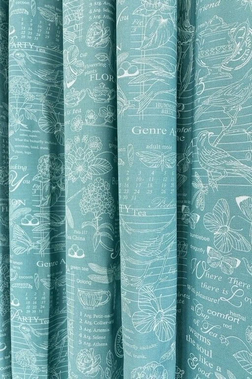 Комплект штор из рогожки Райское утро тесьма хлопок 100% - Лен поволжья фото 3