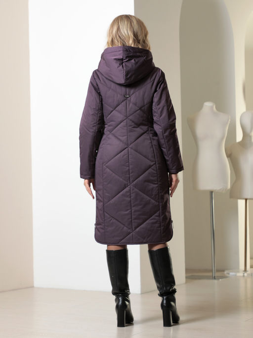 25418 Пальто т.фиолетовый - Dizzyway фото 5