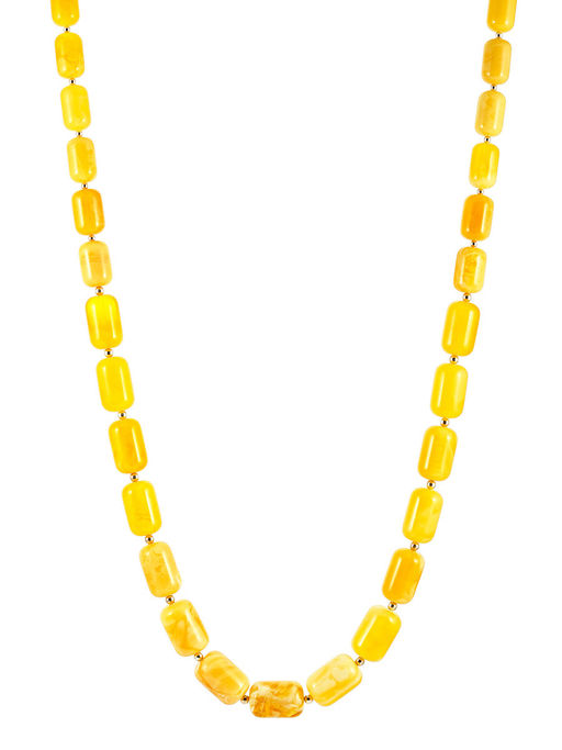 Бусы из натурального янтаря Бочонки медовые