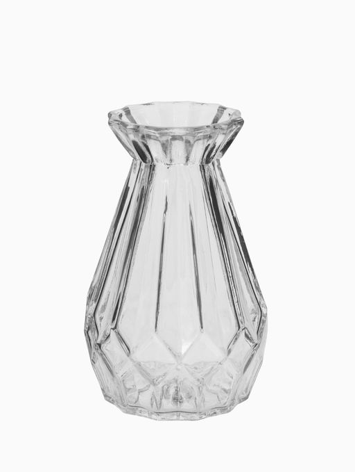 Ваза «Миниатюра», h=8-13 см, набор 12 шт., стекло, прозрачная