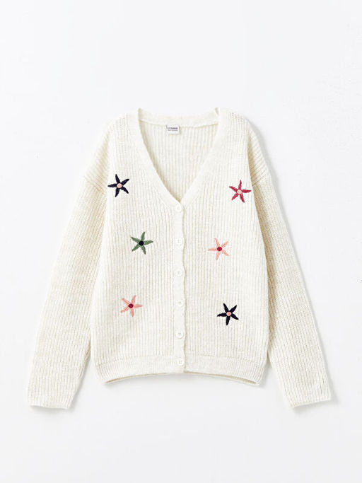 V Yaka K?z ?ocuk Triko H?rka