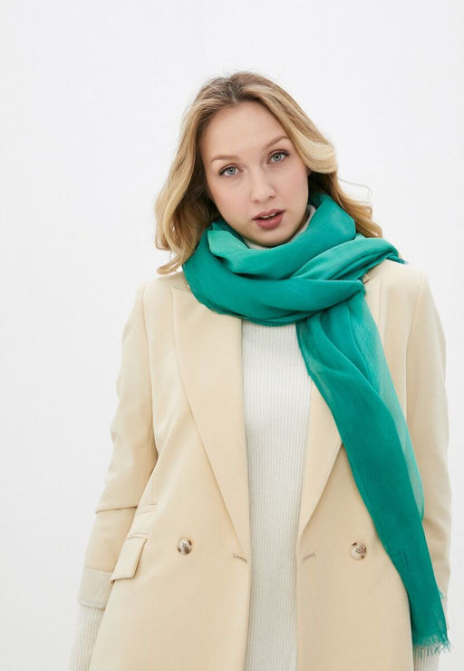 Деграде палантин из модала и шелка - Модные истории фото 2