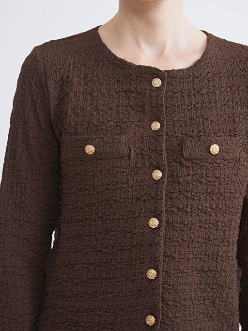 Bisiklet Yaka Dokulu Kad?n H?rka