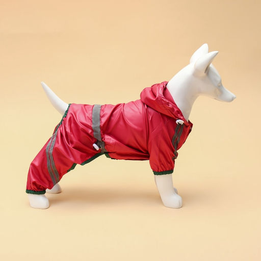Комбинезон для собак, демисезонный, размер ХL (ДС 31-33, Ог 47-49, ОШ 35-37 см), красный - Simaland фото 81