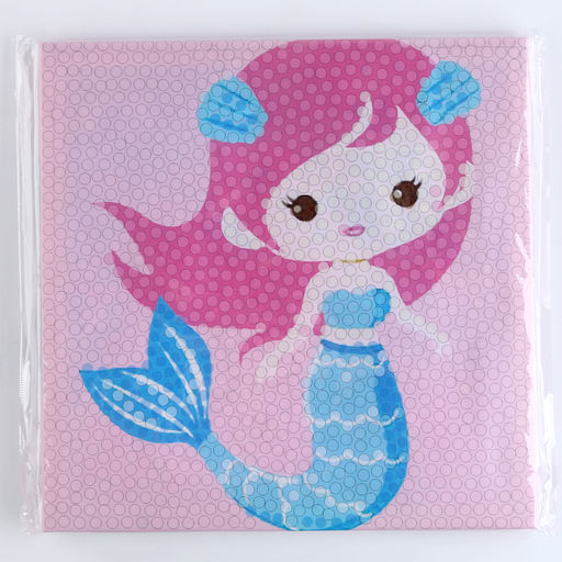 Аппликация помпошками Русалочка размер 30 30 см, клей 30 мл - Simaland фото 7
