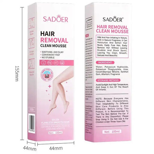 SADOER Мусс для депиляции Hair Removal Clean Mousse 100 мл  фото 3