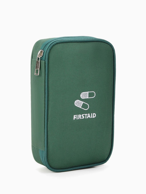 Косметичка-аптечка дорожная на молнии, Firstaid, зелёная - Simaland фото 3