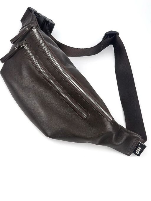 Кожаная поясная сумка dff ДМ 2020/Браун-Евг