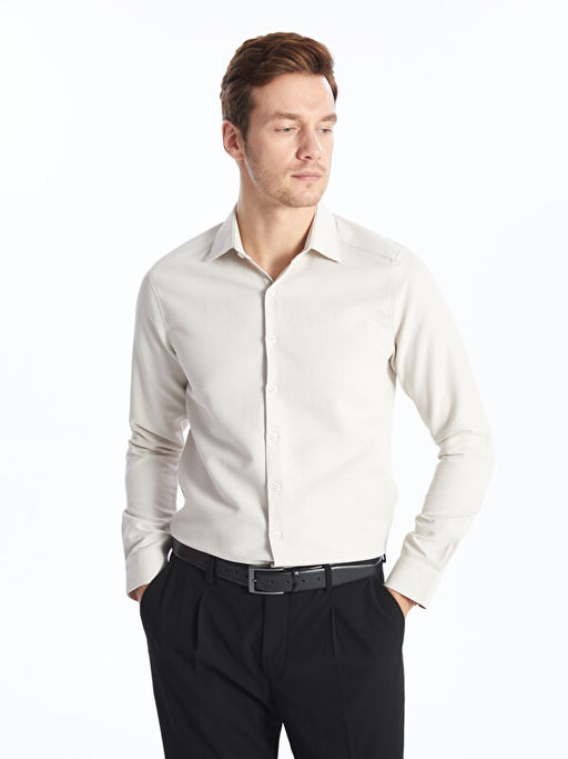 Slim Fit Uzun Kollu Arm?rl? Erkek G?mlek