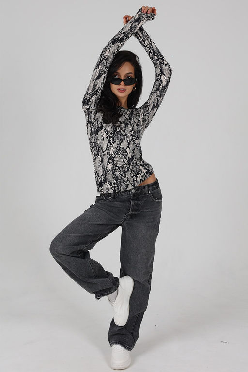 Лонгслив облегающий повседневный skims