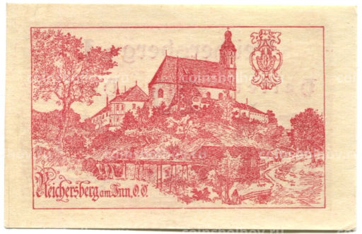 20 геллеров 1920 года Австрия Рейхенберг (нотгельд)