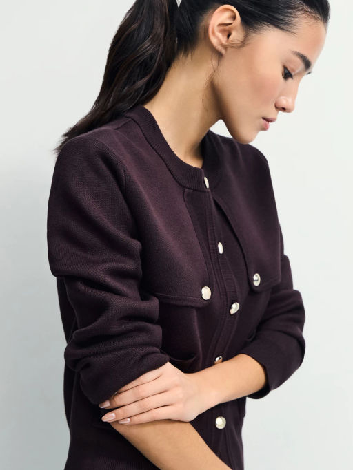 Вязаный джемпер из вискозы / Zarina фото 3