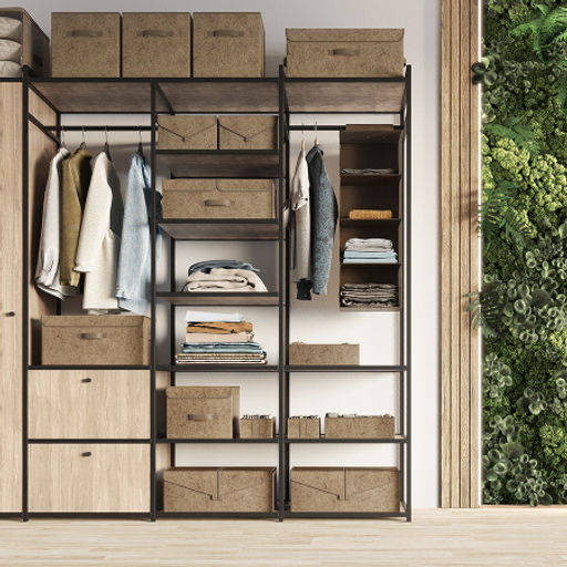 VAL MA-BOX-L2 Короб стеллажный 2-х секционный, 50*30*20 см, MONET AUTUMN, шт - Valiant фото 3