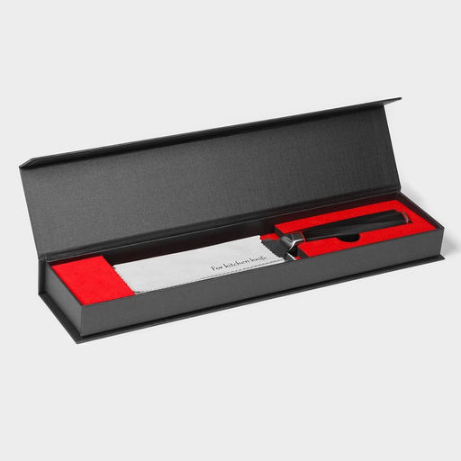 Нож шеф Magistro Ортего, длина лезвия 17 см, дамасская сталь AUS-10  фото 7