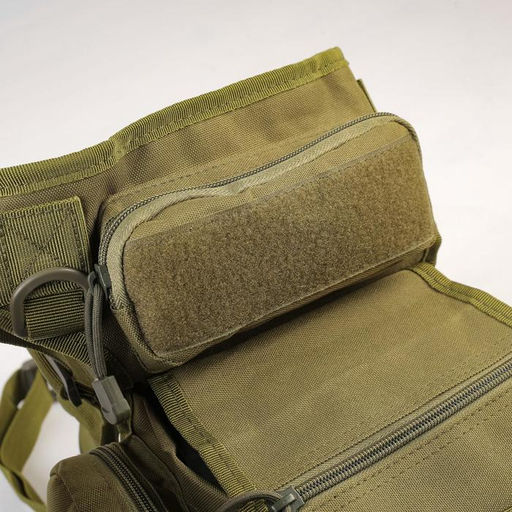 Сумка набедренная Adventure, камуфляж, зеленая