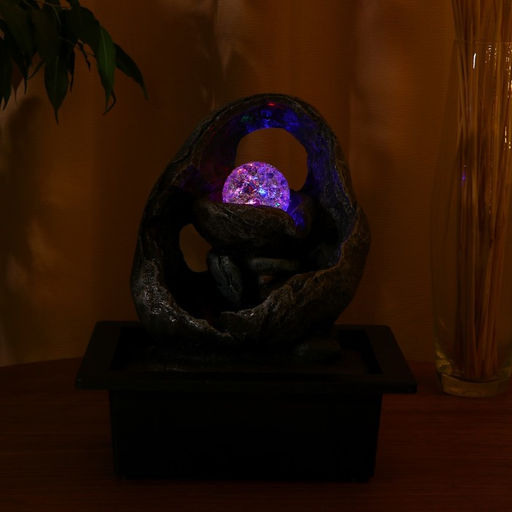 Фонтан настольный «Томирис», лунная сила, 18×25 см, с подсветкой