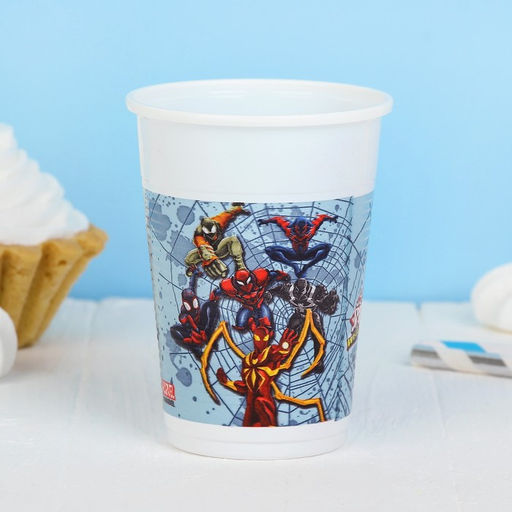 Стаканы пластиковые «Человек-паук», 200 мл, набор 8 шт.