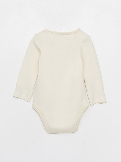 Bisiklet Yaka Uzun Kollu Bask?l? K?z Bebek ??t??tl? Body Pantolon ve Sa? Band? 3l? Tak?m - Waikiki фото 3