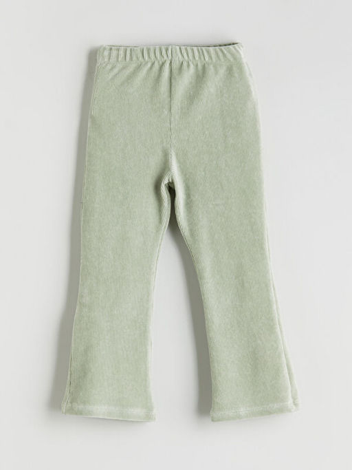 Beli Lastikli ?spanyol Pa?a Kadife K?z ?ocuk Tayt