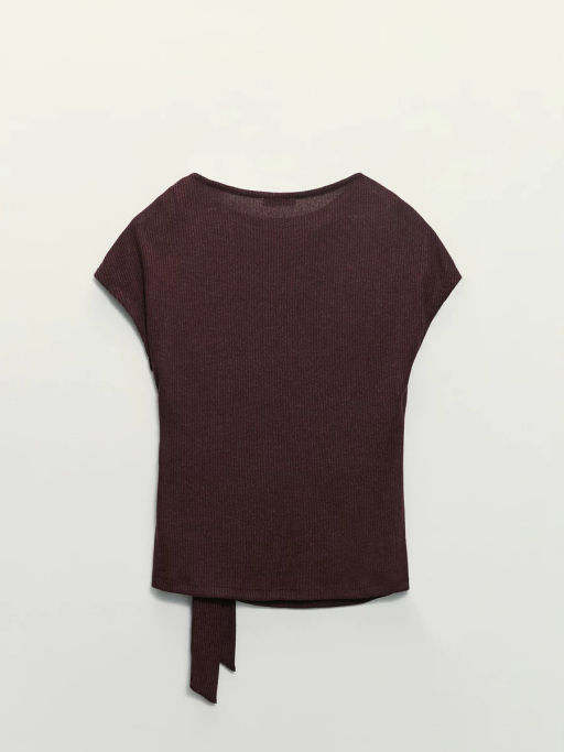 Топ с декоративным узлом и люрексом / Zarina фото 11