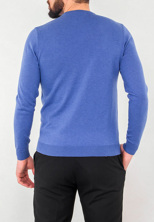 Джемпер мужской GREG G121-135299 (голубой меланж)  фото 3