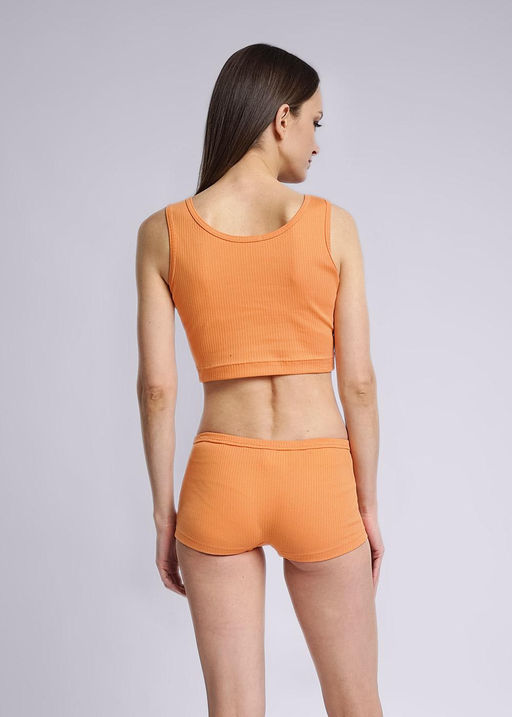CLE LT23-1023/2 Майка жен. укор. Мишка оранжевый - Clever wear фото 2