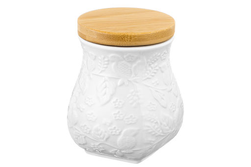 Банка д/хранения 700 мл 10,5*10,5*13 см Птички на ветке + дерев. крышка с силик. упл. - Elan gallery фото 11