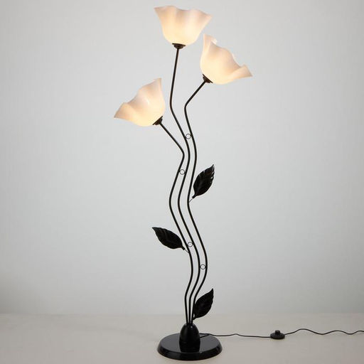 Торшер 1341055ML/3 BK, 3×15 Вт E27, чёрный, белый