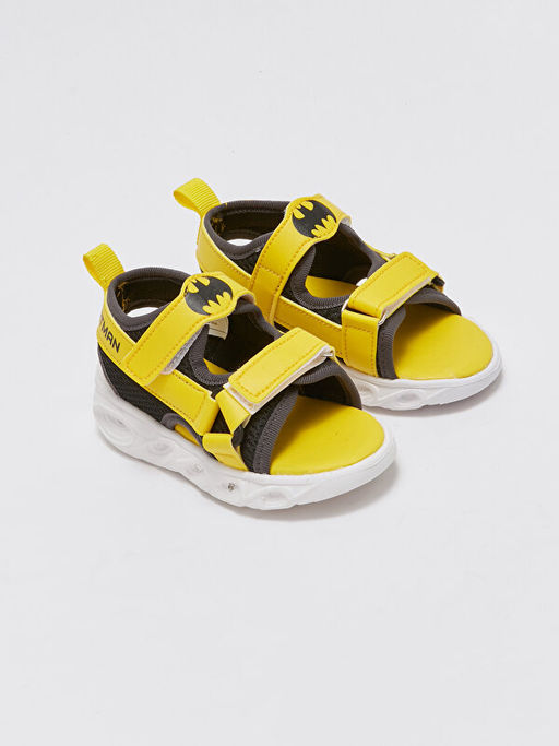 Batman Bask?l? I??kl? Erkek ?ocuk Sandalet - Waikiki фото 2
